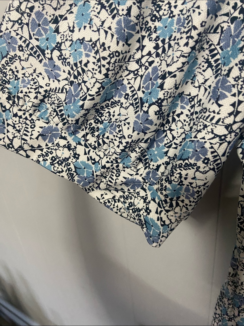 Cottage core, Max Studio Blue and White Floral Maxi Dress soze 3x - Picture 3 of 9